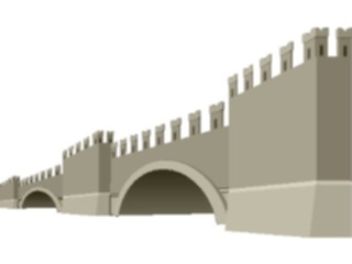 Sticker Custom Preview Image #027340 Architecture Landmarks World General Bridgewith Crenelations