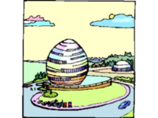 Sticker Custom Preview Image #027371 Architecture Landmarks World General Building Egg