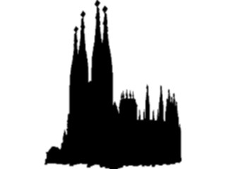 Sticker Custom Preview Image #027405 Architecture Landmarks World General Cathedral Silhouette