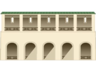 Sticker Custom Preview Image #027417 Architecture Landmarks World General Cloister2