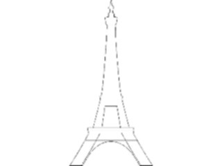 Sticker Custom Preview Image #027544 Architecture Landmarks World General Eiffel Tower White