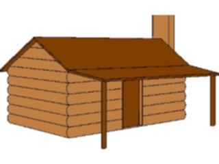 Sticker Custom Preview Image #027631 Architecture Landmarks World General Log Cabin2