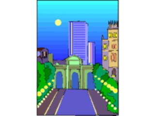 Sticker Custom Preview Image #027635 Architecture Landmarks World General Madridat Night