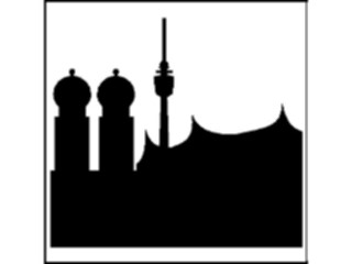 Sticker Custom Preview Image #027667 Architecture Landmarks World General Munich Silhouette