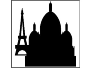 Sticker Custom Preview Image #027693 Architecture Landmarks World General Paris Silhouette