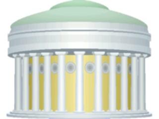 Sticker Custom Preview Image #027697 Architecture Landmarks World General Pavilion Round