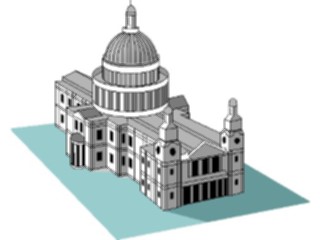 Sticker Custom Preview Image #027774 Architecture Landmarks World General St Pauls Cathedral