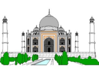 Sticker Custom Preview Image #027797 Architecture Landmarks World General Taj Mahal2