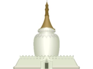 Sticker Custom Preview Image #027824 Architecture Landmarks World General Templewith Stupa