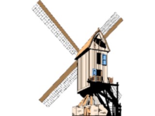 Sticker Custom Preview Image #027882 Architecture Landmarks World General Windmill03