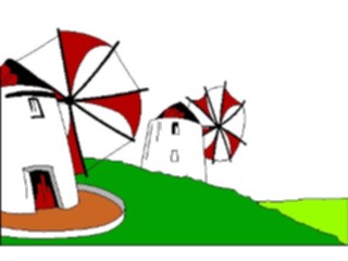 Sticker Custom Preview Image #027883 Architecture Landmarks World General Windmill04