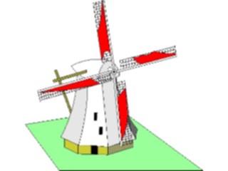 Sticker Custom Preview Image #027884 Architecture Landmarks World General Windmill05