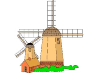 Sticker Custom Preview Image #027890 Architecture Landmarks World General Windmill11