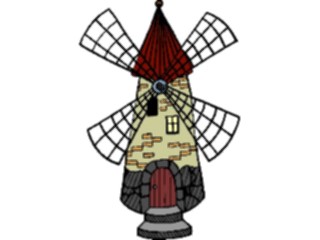 Sticker Custom Preview Image #027891 Architecture Landmarks World General Windmill12