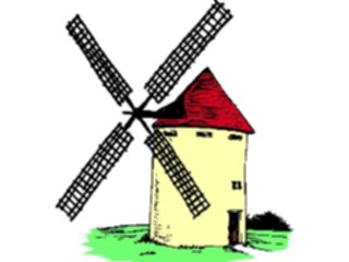 Sticker Custom Preview Image #027895 Architecture Landmarks World General Windmill16