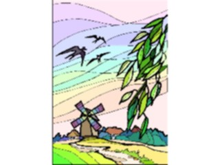 Sticker Custom Preview Image #027897 Architecture Landmarks World General Windmill18