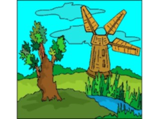 Sticker Custom Preview Image #027902 Architecture Landmarks World General Windmill23