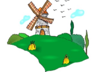 Sticker Custom Preview Image #027903 Architecture Landmarks World General Windmill24