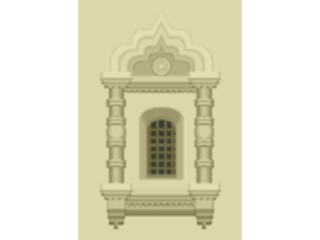 Sticker Custom Preview Image #027915 Architecture Landmarks World General Window Frame Carved