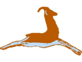 Sticker Custom Preview Image #029196 Art Design Cave Art Antelope1