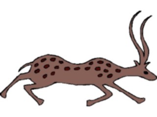 Sticker Custom Preview Image #029198 Art Design Cave Art Antelope3