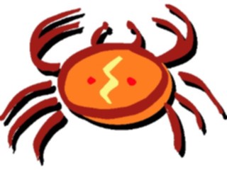 Sticker Custom Preview Image #029246 Art Design Cave Art Crab