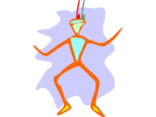 Sticker Custom Preview Image #029247 Art Design Cave Art Dancing1