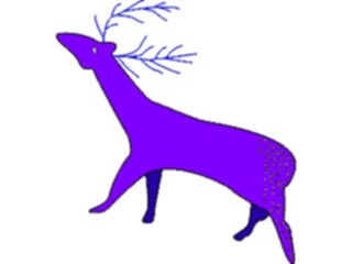 Sticker Custom Preview Image #029255 Art Design Cave Art Deer07