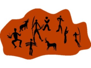 Sticker Custom Preview Image #029312 Art Design Cave Art Figures7