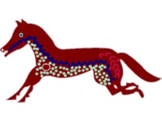 Sticker Custom Preview Image #029342 Art Design Cave Art Horse6