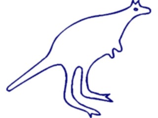 Sticker Custom Preview Image #029365 Art Design Cave Art Kangaroo2