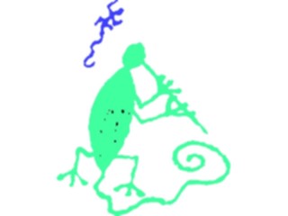 Sticker Custom Preview Image #029370 Art Design Cave Art Lizard4