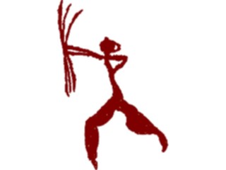 Sticker Custom Preview Image #029396 Art Design Cave Art Running1