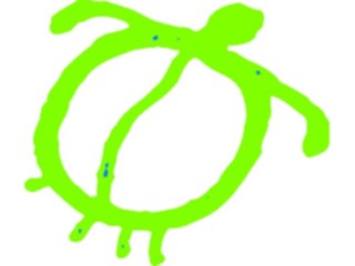 Sticker Custom Preview Image #029418 Art Design Cave Art Turtle