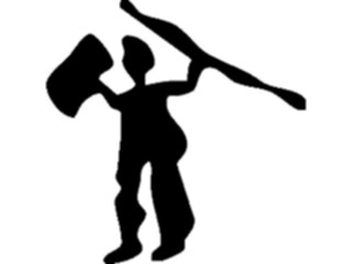 Sticker Custom Preview Image #029420 Art Design Cave Art Warrior01