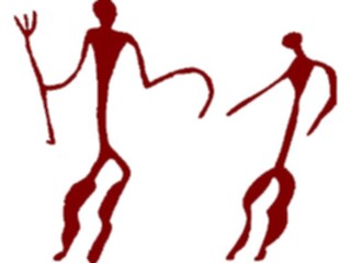 Sticker Custom Preview Image #029432 Art Design Cave Art Warriors1