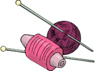 Sticker Custom Preview Image #029558 Art Design Crafts Yarn Thread