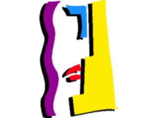 Sticker Custom Preview Image #029602 Art Design Fine Art Abstract Profile