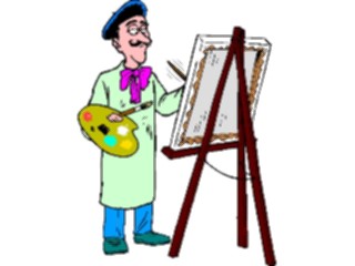 Sticker Custom Preview Image #029646 Art Design Fine Art Artistat Easel2