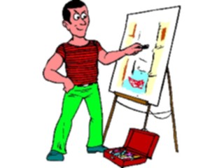 Sticker Custom Preview Image #029648 Art Design Fine Art Artistat Easel4