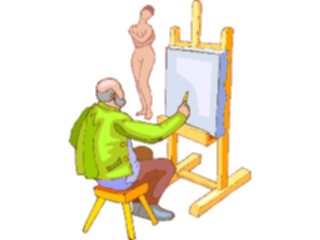 Sticker Custom Preview Image #029665 Art Design Fine Art Artist Painting Model