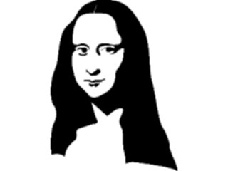 Sticker Custom Preview Image #029705 Art Design Fine Art Mona Lisa1