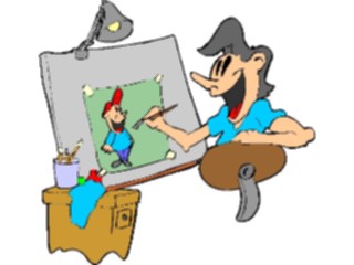 Sticker Custom Preview Image #029718 Art Design Fine Art Painter07