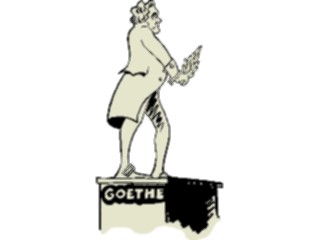 Sticker Custom Preview Image #029773 Art Design Fine Art Statue Goethe