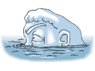 Sticker Custom Preview Image #029777 Art Design Fine Art Statue Submerged