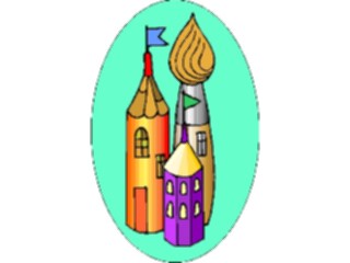 Sticker Custom Preview Image #030105 Art Design Supplies Equipment Supplies Castle