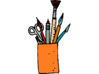 Sticker Custom Preview Image #030118 Art Design Supplies Equipment Tool Cup