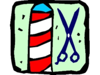 Sticker Custom Preview Image #031186 Beauty Barber Pole1