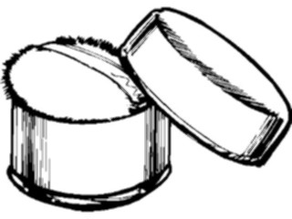 Sticker Custom Preview Image #031419 Beauty Powder Puff