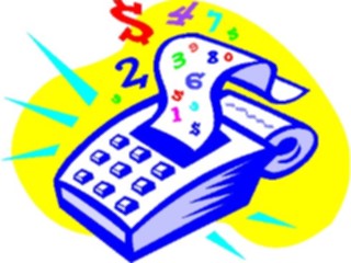 Sticker Custom Preview Image #038377 Business Office Cartoons Adding Machine2